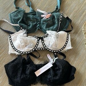 Victoria’s Secret wicked unlined bra trio